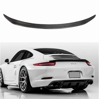 A Fibra de carbono Traseira do Tronco Spoiler de Ajuste Para o Porsche 911 Carrera 991 2012 2013 2014 2015 FRP Asa Traseira V-RT Estilo
