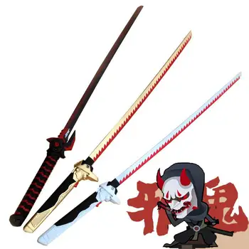 A Formação De Espuma Pu Espada, Arma De Brinquedos De Jogos De Anime Cosplay Genji Faca Nihontou Espada De Samurai Katana Ninja Espada Pu Prop Brinquedo Para Adolescente