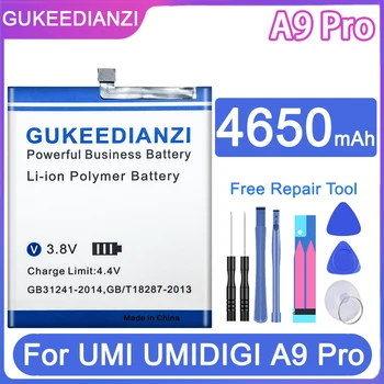 A9 Pro 4650mAh GUKEEDIANZI Bateria de Substituição Para UMI UMIDIGI A9Pro 9 Pro Batteria + Free Tools