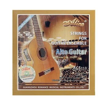 Alice ACS113 Alto Cordas de Guitarra para Guitar ENSEMBLE Banhado a Prata Cobre do Enrolamento Resistente à Oxidação do Revestimento