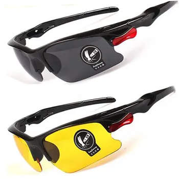 Alta Qualidade de Homens, óculos Anti-Reflexo em ambos os Óculos de sol Polarizados Óculos de Óculos Óculos de Visão Noturna Driver de Óculos de Equitação