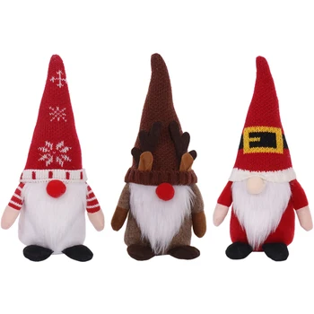 Anão Elf Enfeite Brinquedo De Pelúcia Santa Pelúcia Boneca Gnome Escandinavo De Festa Para O Natal Outono De Halloween, Decoração De Ação De Graças
