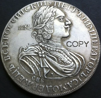 atacado 1724 rússia 1 Rublo moedas de cópia 100% coper fabricação de prata banhado a