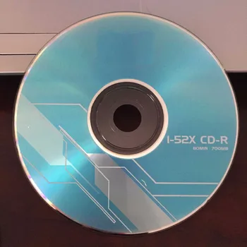 Atacado com 50 discos A+ Série de Linha 52x 700 MB Azul em Branco Impressas CD-R