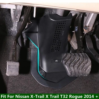 Automático de Direcção do Eixo da Roda Decoração de Capa de Guarnição 1PCS Ajuste Para Nissan X-Trail X Trail T32 Desonestos 2014 - 2020 Preto Interior de Peças