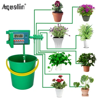 Automático Micro de Casa de Irrigação por Gotejamento de Rega Kits de Sistema de Aspersão com Controlador Inteligente para o Jardim,os Bonsais de Interior Usar #22018