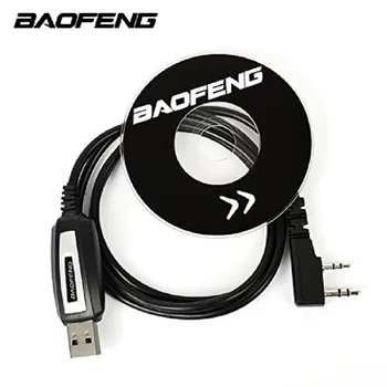 BAOFENG USB Cabo de Programação & CD para Baofeng Pofung UV-5R UV-82 GT-3 888s TEN4 F9+ Rádio PC Programa de Linha de Dados