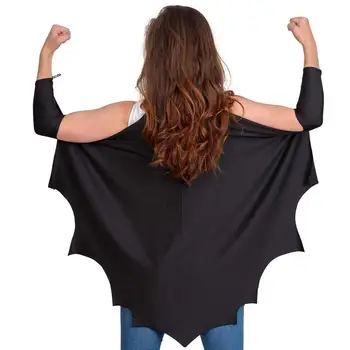 Bastão De Cabo Para Crianças De Halloween Asas De Morcego Traje Acessório Vampiro Vestido Acessórios Asa Negra Conjunto Para Cosplay Partes