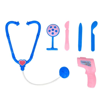Bonecas de Acessórios Kit Médico, incluir Estetoscópio, Termômetro Instrumentos Cirúrgicos Máscara, Crianças Brincando Casa de Brinquedos Médico dramatização