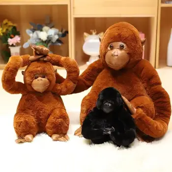 Brinquedos De Pelúcia Macia Pelúcia Simulação Orangotango Gorila De Pelúcia Boneca Brinquedos De Bebê, Crianças, Crianças De Presente De Aniversário Para Casa De Carro Decoração