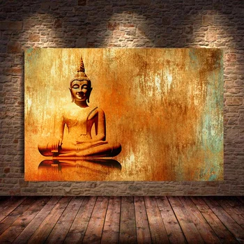 Budismo moderno de Lona de Arte, Pôsteres E Impressões em Deus, Buda Zen Pinturas de Parede, Imagens de Arte para a Sala de Casa, Decoração de Murais