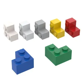 BuildMOC Compatível Monta Partículas 2357 2x2 Canto Para a Construção de Blocos de Peças DIY Educacionais Marca Clássica de Presente Brinquedos