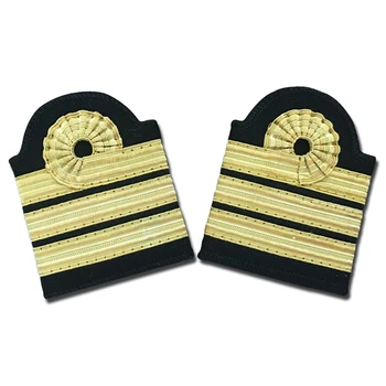 Capitão Epaulettes de Piloto de linha Aérea Emblemas Geral Uniforme de Alta Qualidade Epaulettes para Alunos da Academia Aeronáutica
