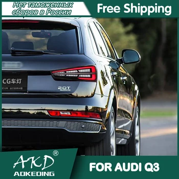 Carro Audi Q3 2013-2019 Cauda Lâmpada Led Luzes de Nevoeiro DRL Hella Ajuste de Luz de Acessórios para carros Q3 Luzes da Cauda