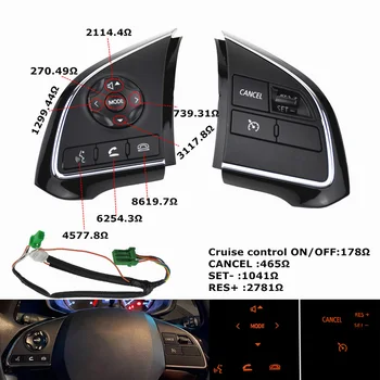 Carro Cruzeiro Interruptor de Controle de Áudio no Volante Botão Para Mitsubishi Outlander 3 Sport GT Xpander Eclipse ASX Para a Fiat Zagueiro