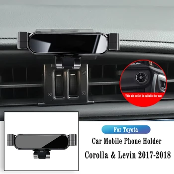 Carro Titular Do Telefone Para Toyota Corolla Levin 2017-2018 Gravidade De Navegação Do Suporte De Saída De Ar Clip Suporte Giratório Suporte