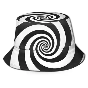 CINESSD 2021 Homens Mulheres Verão Hipnótica Psicodélico Espiral Chapéu de Balde Bob Pescador chapéu ao ar livre de Viagens Viseira de Sol da Moda Panamá