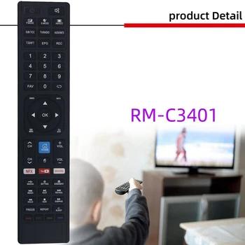 Controle remoto Para JVC RM-C3401 LT-50N750 LT-55N685AN LT-55N775AN LT-65N785A LT-75N785A 4K UHD Smart TV LED