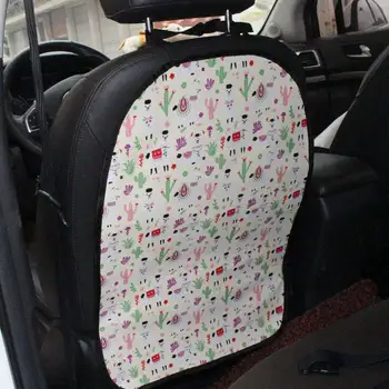 Cuidados com o carro Assento Protetor de Volta Caso Capa dos Auto Acessórios, Crianças Chute Tapete Limpo Cartoon Anti-kick Pad