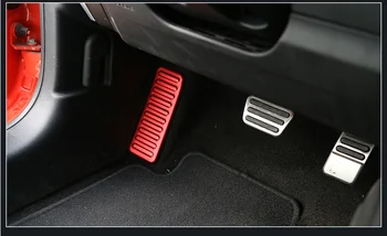 De alumínio Interior do Carro Pé Esquerdo Resto do Pedal Decoração Quadro de Adesivos para Ford Mustang 2015 Up Estilo Carro