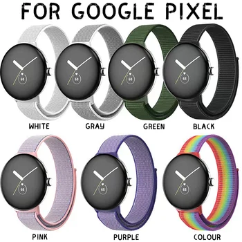 De Nylon, Alça de Laço para o Google Pixel Faixa de Relógio de Substituição do Esporte Pulseira Respirável Pulseira Correa Smartwatch DIY Acessórios
