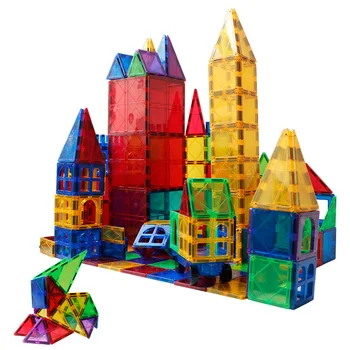 Designer de construção Magnético Blocos de Construção de Brinquedo Tamanho Padrão Quadrado Triângulo Muitos Tipos Diferentes de DIY Brinquedos Educativos Presentes