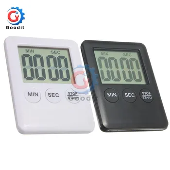 Digital Timer de Cozinha Grande Visor LCD de Grandes números de Alarme Alto Magnético Fazendo Contagem regressiva para Cozinhar Timer de Cozinha