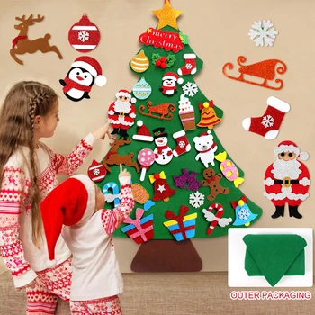 DIY Senti Árvore de Natal Decoração de Natal para Casa Navidad, Em 2022, Ano Novo Dom Crianças Enfeites de Natal Papai Noel de Natal Decoração