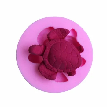 DIY Tartaruga de Mar de Decoração do Bolo de Ferramentas de Fondant de Chocolate Pudim de Molde de Silicone de Cozimento Tartaruga Pastelaria Sabão
