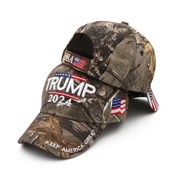 Donald Trump Chapéu de Camuflagem Cap Manter a América Grande MAGA Chapéu Presidente 2024 Bandeira Americana USA Bonés de Beisebol