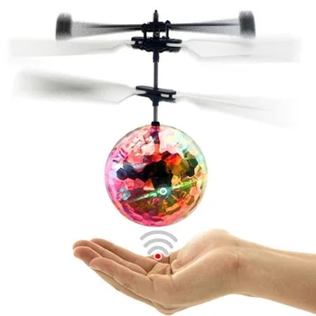 Elétrica nova Voando Bola Luminosa Garoto do Voo de Bolas de Infravermelho de Indução de Aviões de Controle Remoto Brinquedos Flash de LED de Luz de Avião Brinquedos