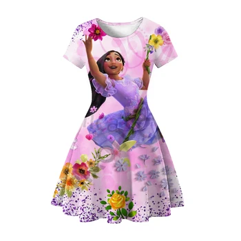 Encanto Da Disney Isabela Mirabel Princesa Vestido De Cosplay Meninas Vestidos De Festa Vestido De Menina Crianças Belo Traje De Aniversário Da Princesa