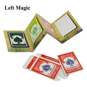 Engraçado 3D Publicidade Truques de Mágica de um Baralho de cartas que Aparecem Magia Mágico de Perto Artifício Adereços Mentalismo Comédia Clássico brinquedo