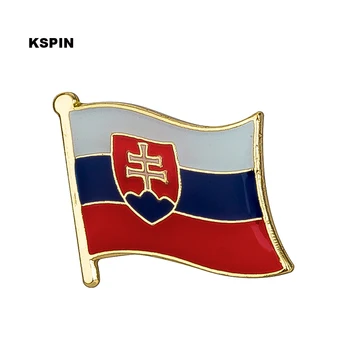 Eslováquia Bandeira Emblema Bandeira Laple Pin Emblemas Bandeira Broche
