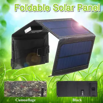 Exterior Portátil, Dobrável, Painel Solar O Saco De Carregamento Do Carregador Solar Para Celulares Inteligentes, Tablets Caminhadas, Camping