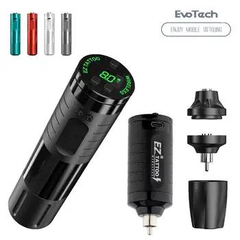 EZ EvoTech de Bateria sem Fio da Tatuagem Máquina com Fonte de Alimentação Inteligente Personalizados Motor mais esperto Poderoso e Rápido para Colorir