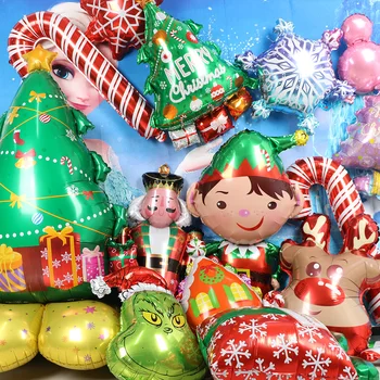 Feliz Natal Balões Decoração De 2023 Ano Novo Balões Globos Navidad Folha De Balões Para Festas De Natal Santo Evento De Decoração