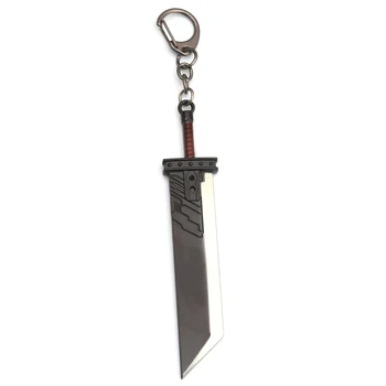 Final Fantasy VII Chaveiro Espada de Cloud Strife Zack Fair Buster Sword Metal Chaveiro Arma Pingente de Cosplay llaveros Chaveiro