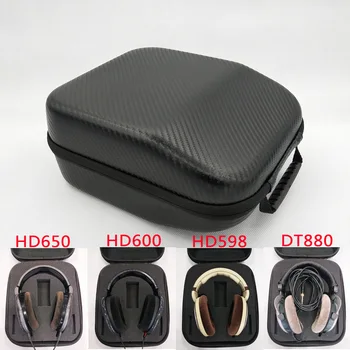 Fone de ouvido Caixa de Armazenamento de Grande Capacidade para Senhai HD598CS HD660s HD650 HD600 Compressão EVA Fone de Proteção da Caixa de Armazenamento