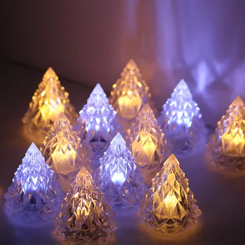 Forma de Árvore de natal Lâmpada da Noite do DIODO emissor de Luz Alimentado por Bateria Lâmpada Estrelado Decoração do Quarto da Noite Luzes Dom Crianças Para a Decoração Home