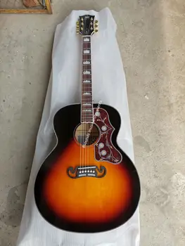 frete grátis Byron jumbo guitarra sólida violão flame maple AAA de qualidade artesanal 200 acústica, guitarra elétrica