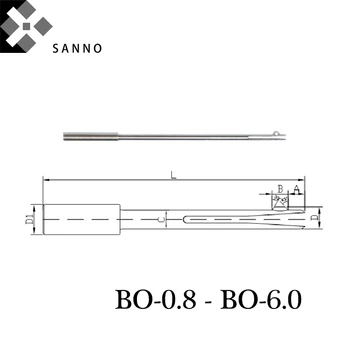 Furo interno do chanfro cortador positivo & negativo único flauta chanfro BO-0.8-BO6.0 do através-furo de rebarbas ferramentas rebarbação ferramenta