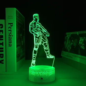 Futebol 3d Modelo Luzes da Noite Para Crianças de Decoração do Quarto Criativa de Presente de Novidade Iluminação Ilusão 3D LED Lâmpada Dropshipping
