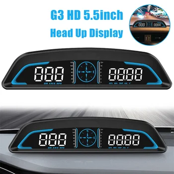 G3 GPS do Carro HUD Velocímetro Head Up Display Digital Alarme de Lembrete Velocímetro Acessórios Eletrônicos Para Todos os Carros