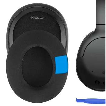 Geekria Protecções para Sony WH CH700N WH CH710N Fone de ouvido Substituição de Fones de ouvido de Espuma de Memória Almofadas de Ouvido Capa de Almofadas de Espuma Earmuff