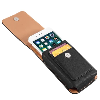Gire Clip de Cinto de Caso para o GATO S62 Pro S42 S52 Cintura Saco do Telefone Bolsa de Couro Magnético Tampa do Titular do Cartão