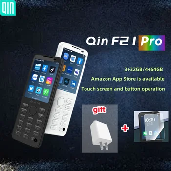 Global Verison Duoqin F21 Pro AMZN Appstore, Android, 11 De Mini Smart 3 GB 32 GB 4 GB de 64GB MTK6761 Telefone Celular Multi-Idioma