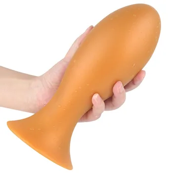 Grande Fisting Anal Plug Bola Ventosa De Silicone Grande Butt Plug Adultos Brinquedos Sexuais Para Homens Mulheres Ânus Dilatador Erótico Bunda Plug