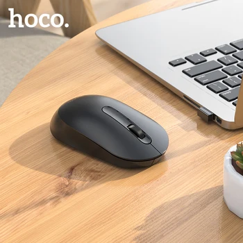 HOCO rato sem Fio do USB mouse de computador 1200 DPI ajustável, Ergonômico do Mouse óptico silêncio mouse sem fio Para Mac do PC Portátil