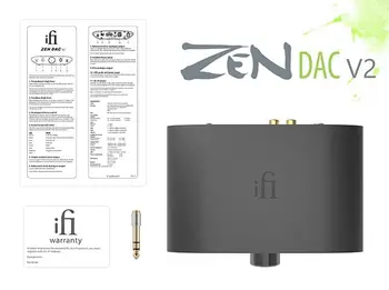 iFi Zen DAC V2 MQA DECODIFICADOR de ambiente de Trabalho do Conversor Analógico Digital com USB 3.0 RCA - Áudio Atualização do Sistema hi-fi de Música do DAC AMP